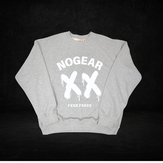 XX White Logo Gray Sweatshirt