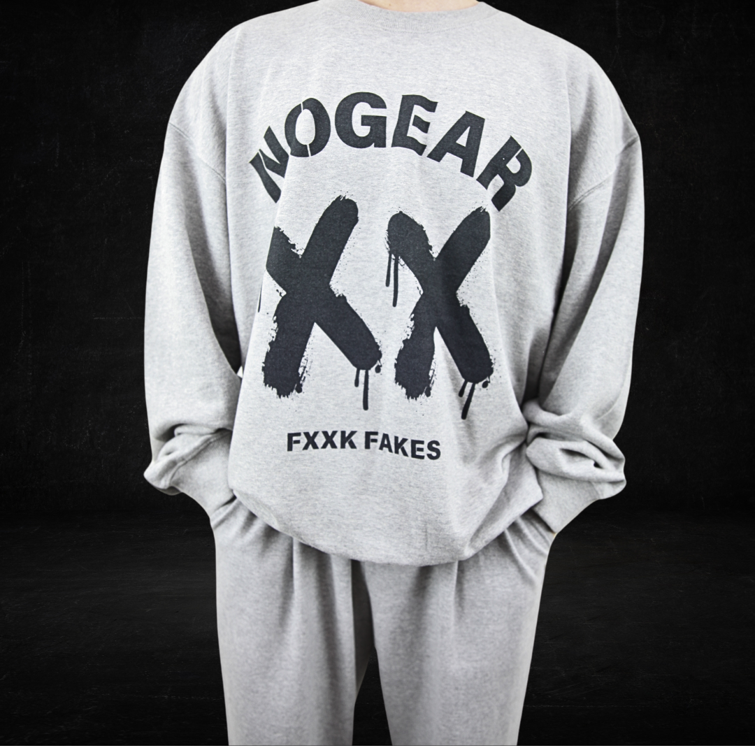 XX Black Logo Gray Sweatshirt