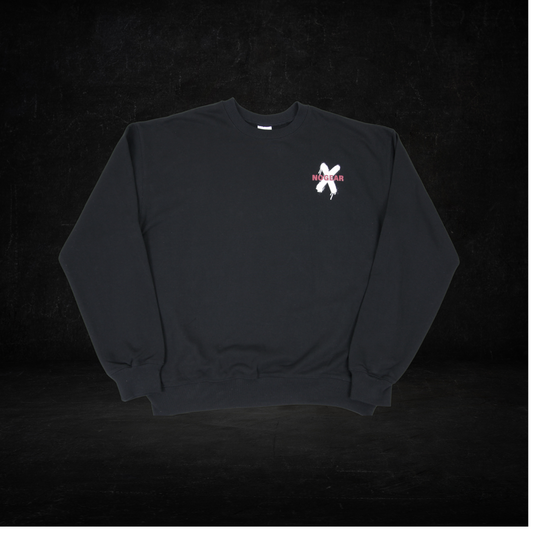 X Small Logo Black Sweatshirt