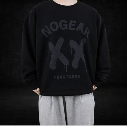 XX Dark Gray Logo Black Sweatshirt